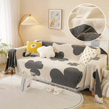 Printed Blanket Soft Sofa Cover Washable Non-slip Slipcover