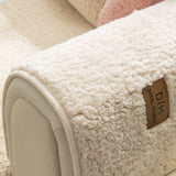 Lamb Wool Sofa Towel Thicken Plush Anti-slip Couch Cover