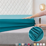 Simple Style Solid Color Bed Sheet Fitted