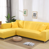 Solid slipcovers Elastica Couch Sofa Skin Protector