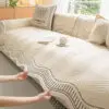 Modern Geometric Couch Cover 100% Cotton Non-Slip Sofa Protector Pet Mat