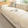Modern Geometric Couch Cover 100% Cotton Non-Slip Sofa Protector Pet Mat
