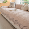 Modern Geometric Couch Cover 100% Cotton Non-Slip Sofa Protector Pet Mat