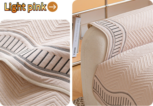 Modern Geometric Couch Cover 100% Cotton Non-Slip Sofa Protector Pet Mat