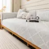 Earthy Texture Enduring Style  Woven Cotton Linen Sofa Throw