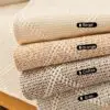 Earthy Texture Enduring Style  Woven Cotton Linen Sofa Throw