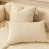 17584228685161 Earthy Texture Enduring Style Woven Cotton Linen Sofa Throw