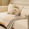 Earthy Texture Enduring Style  Woven Cotton Linen Sofa Throw