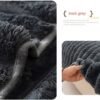 Plush Faux Rabbit Fur Sofa Cover Non-Slip Channel Tufted Couch Protector