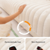 Plush Faux Rabbit Fur Sofa Cover Non-Slip Channel Tufted Couch Protector