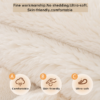 Plush Faux Rabbit Fur Sofa Cover Non-Slip Channel Tufted Couch Protector