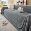 Super Soft Flannel Fleece Throw Textured All-Season Couch Cover