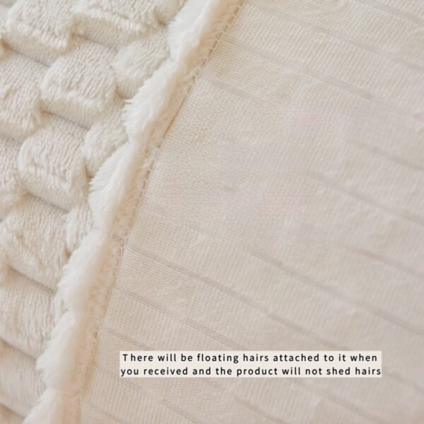 Super Soft Flannel Fleece Throw Textured All-Season Couch Cover