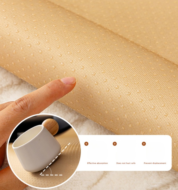 Thick Cotton Fleece Sofa Protector Non-Slip Jacquard Couch Cover