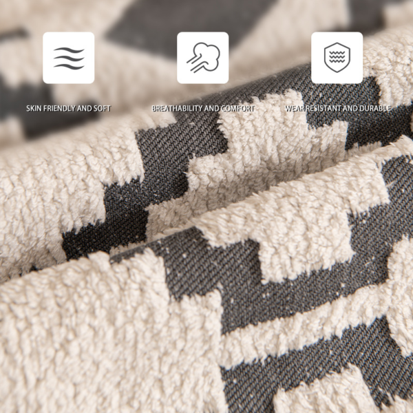 Bohemian Woven Throw Blanket Reversible Jacquard Sofa Throw