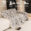 Bohemian Woven Throw Blanket Reversible Jacquard Sofa Throw