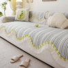 Chenille Sofa Cover Cushion, Soft Breathable Non Slip Couch Cover