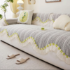 Chenille Sofa Cover Cushion, Soft Breathable Non Slip Couch Cover
